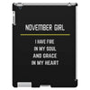 November Girl iPad 3 and 4 Case