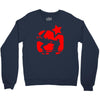 eric cantona, kungfu, manu Crewneck Sweatshirt