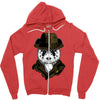 panda rorschach Zipper Hoodie