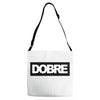 Dobre Black/White Adjustable Strap Totes