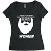 people without beard Women's Triblend Scoop T-shirt