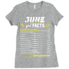 June Girl Facts Cancer Ladies Fitted T-Shirt