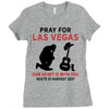 Pray for Las Vegas, Route 91 Harvest 2017 Ladies Fitted T-Shirt