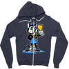 fox b Zipper Hoodie