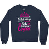 Celebrating With the 5th Birthday Queen Crewneck Sweatshirt