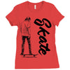 skate Ladies Fitted T-Shirt