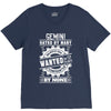 Gemini Hated By Many Wanted By Plenty V-Neck Tee