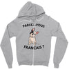high end french bulldog Zipper Hoodie