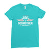 i have two titles aunt and godmother Ladies Fitted T-Shirt