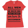 all men are created equal december Ladies Fitted T-Shirt