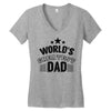 world's greatest dad Women's V-Neck T-Shirt