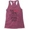 quitting coffee Racerback Tank