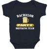 bachelor party drinking team wedding groomsmen bridal funny Baby Bodysuit