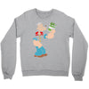 popeye spinach retro mens funny Crewneck Sweatshirt