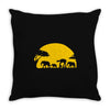 walker across Throw Pillow