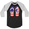 paire de tongues am&eacute;ricaine 3/4 Sleeve Shirt