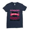 running mommy Ladies Fitted T-Shirt