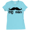 moustache Ladies Fitted T-Shirt