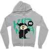mo hawk ninja Zipper Hoodie