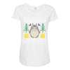 totoro ugly christmas Maternity Scoop Neck T-shirt