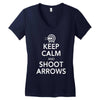 keep calm &amp; shoot arrows Women's V-Neck T-Shirt