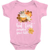 but first pumpkin space latte Baby Bodysuit
