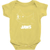jaws chalk board movie licensed cotton blend adult Baby Onesie
