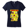 7 menopausal dwarfs, ideal gift or birthday present. Women's V-Neck T-Shirt