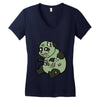 zombie panda (2) Women's V-Neck T-Shirt