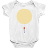 minimal solar system Baby Bodysuit