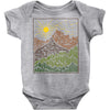 mountain line Baby Onesie