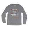 santa pisces christmas ugly t shirts Long Sleeve Shirts