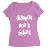 dissent dont relent Women's Triblend Scoop T-shirt