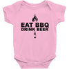 eat bbq drink beer Baby Bodysuit