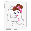 breast cancer girl power iPad 3 and 4 Case
