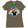 popeye le marin Ladies Fitted T-Shirt