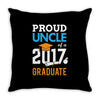 Class of 2017 Proud Uncle Graduation Throw Pillow