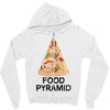 pizza lover's food pyramid Zipper Hoodie