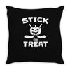 stick or treat Throw Pillow