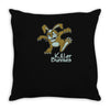 killer bunnies Throw Pillow