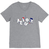 vowel party time V-Neck Tee