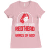 american by birth redhead by the grace of god Ladies Fitted T-Shirt