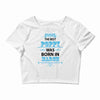 The Best Poppy Was Born In March Crop Top