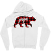 papa christmas bear Zipper Hoodie