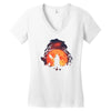 blood moon Women's V-Neck T-Shirt