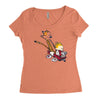 downhill Women's Triblend Scoop T-shirt