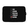 Lgbt Checklist Laptop sleeve