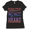 my mom is in heaven forever Ladies Fitted T-Shirt