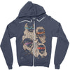 shh, the rat is our patron Zipper Hoodie