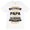 Super Cool Papa Of A Freaking Awesome Grandson T-Shirt
